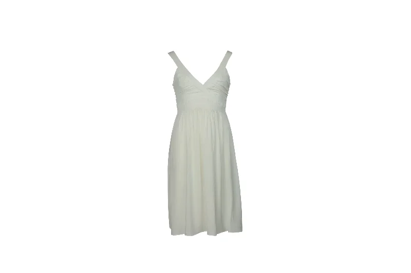 Best Seller Theory Liv Dress in Ivory White Viscose