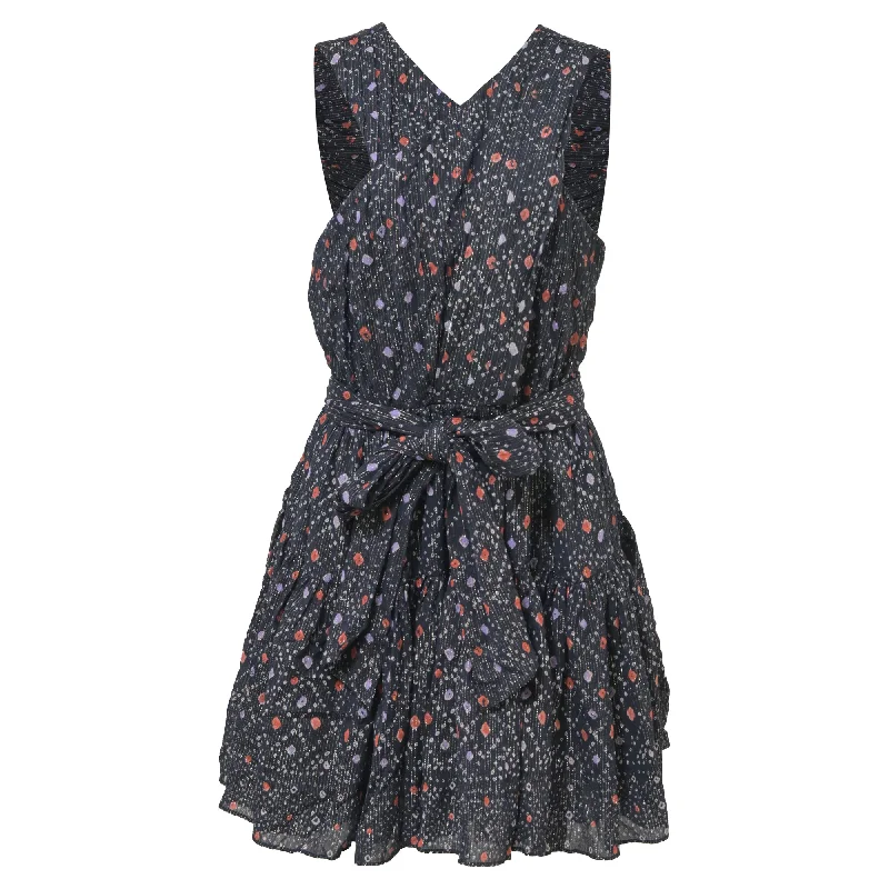 Absurdly Cheap Sale Ulla Johnson Cross Top Arisa Dress in Navy Cotton