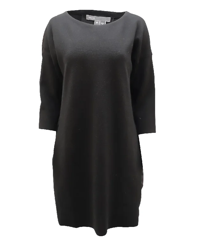 Stupidly Low Prices Vince Sweater Dress in Black Wool