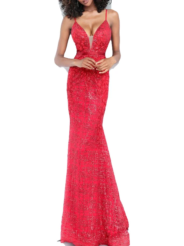 Style Versatile Women's Collection Womens Embellished Prom Evening Dress