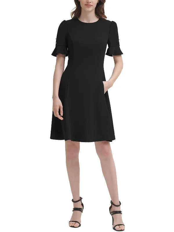 Fashion Forward Femme Womens Polyester Fit & Flare Dress