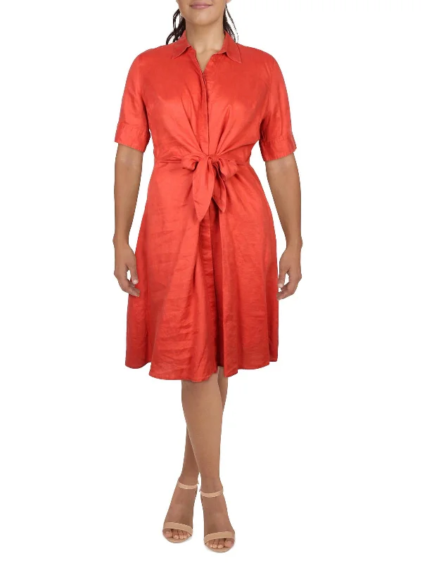 Chic Style, Always In Vogue Womens T Linen Shirtdress