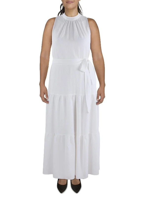 Style Your Wardrobe Womens Tiered Maxi Halter Dress